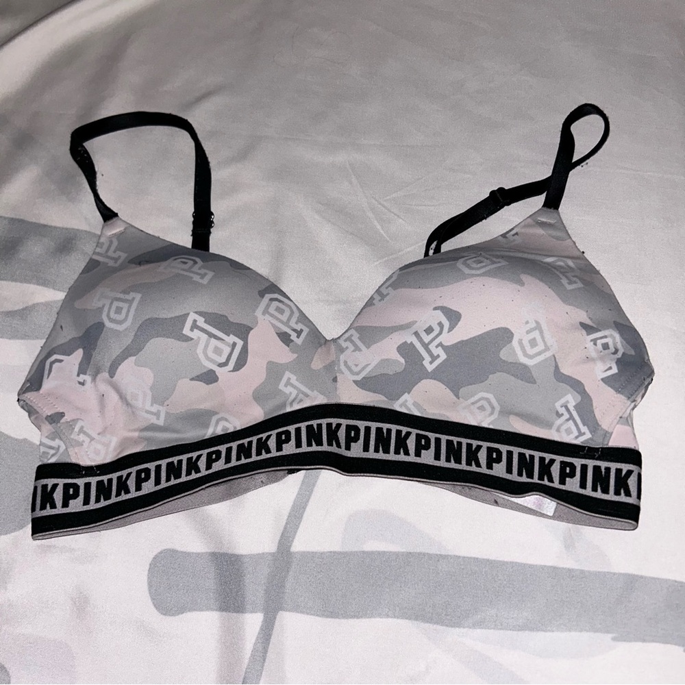 camo PINK tshirt bra